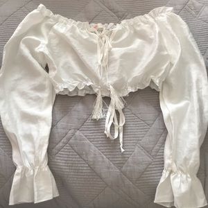 Romwe long sleeve crop top